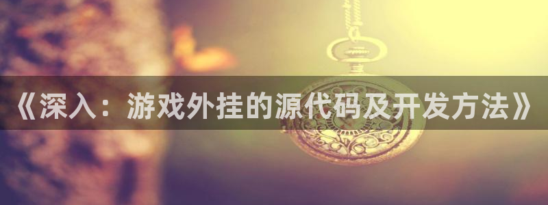 沐鸣2输钱能要回来吗：《深入：游戏外挂的源代码及开发方法》